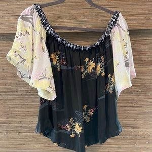 Off-shoulder printed top by Free People